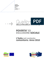 Quaderniricercasociale3_povertà e esclusione italia 2010
