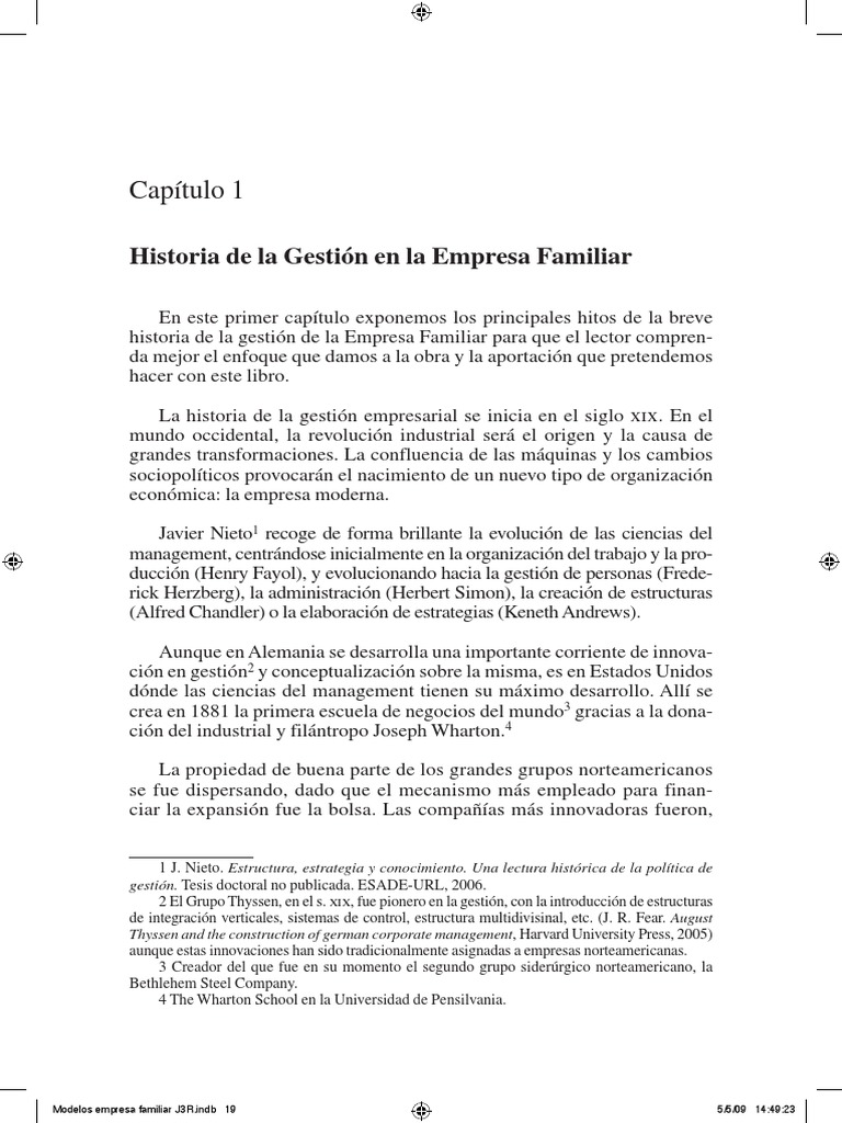 Historia de la Gestión en Empresas Familiares | PDF | Planificación ...