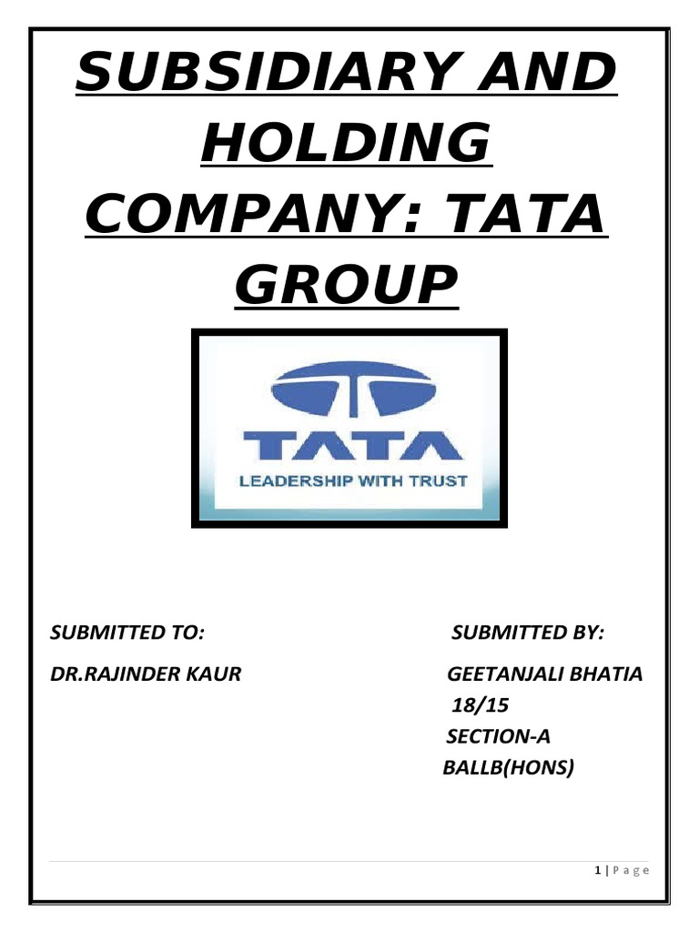 UNDERSTANDING SUBSIDIARY COMPANIES A COMPREHENSIVE GUIDE intelligence overview