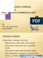 7-8. SEDIAAN FARMASI & P'berian Obat