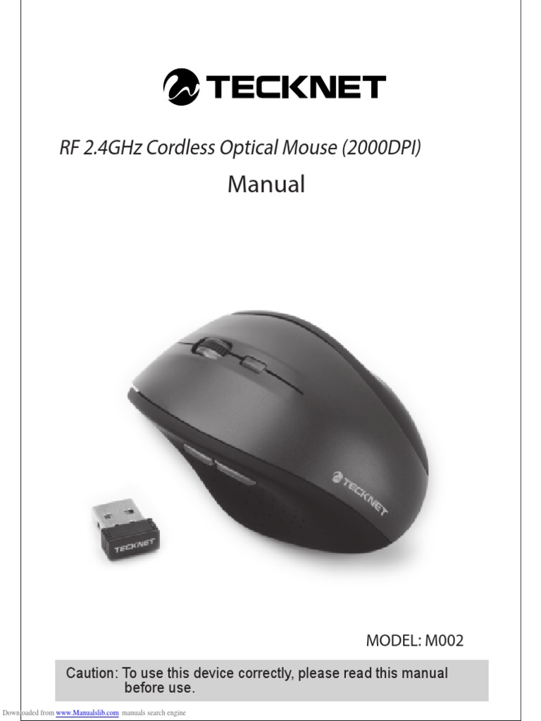 Wireless Mouse m002 PDF PDF Windows 7 Software