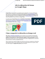 Cómo compartir tu ubicación de forma permanente en Google Maps