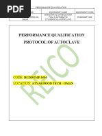 Autoclave Performance Qualification Protocol | PDF | Sterilization ...