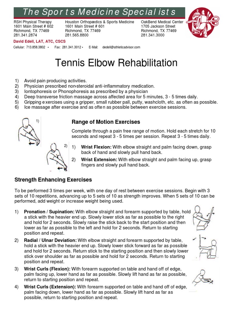Tennis Elbow PDF | PDF | Elbow | Anatomical Terms Of Motion