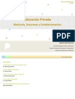 Educacion Privada Matricula Secciones y Establecimientos Serie Die Ndeg5 0