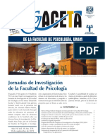 Gaceta de La Facultad de Psicologia UNAM Anio 19 Vol 19 No 376 10 de Septiembre de 2019