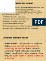 Definisi Kesehatan Masyarakat