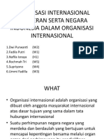 Organisasi Internasional Dan Peran Serta Negara Indonesia Dalam