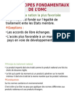 Les Principes Fondamentaux de L'omc