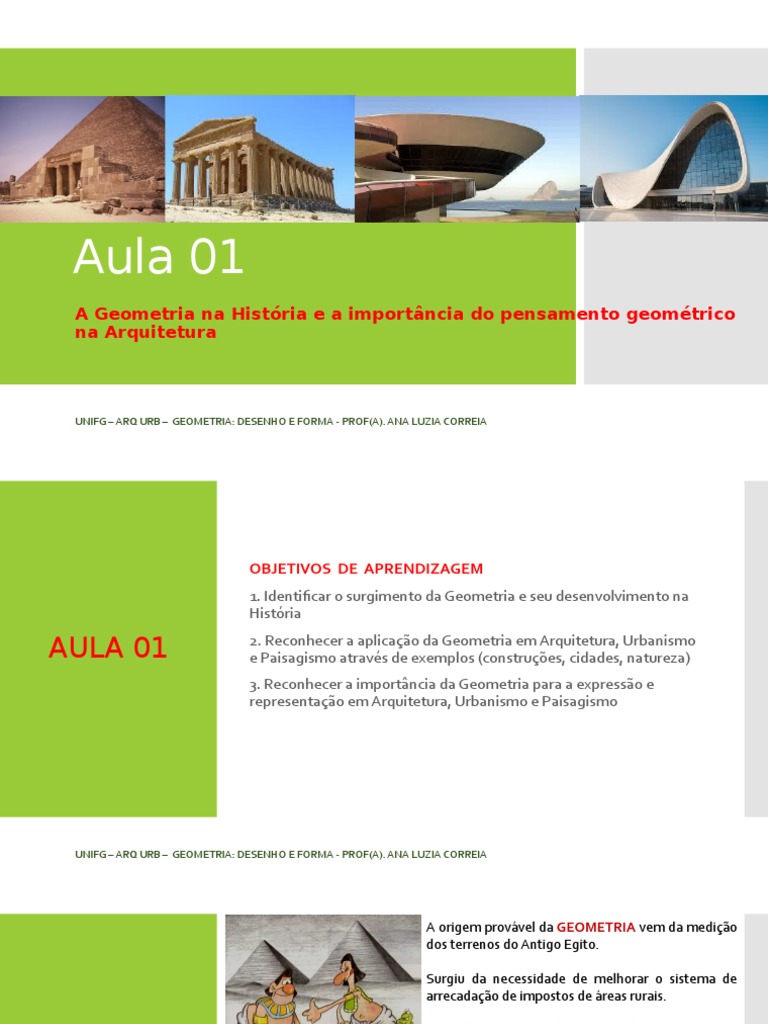 GEOMETRIA Aula 01 | PDF | Pesquisas | Geometria