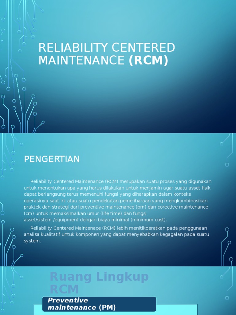 Pengantar Reliability Centered Maintenance | PDF