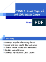 Chuong 1 Gioi Thieu Ve He Dieu Hanh Linux