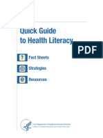 Quickguide To Health Literacy PDF