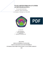 Makalah Tentang Sistem Persamaan Linier PDF