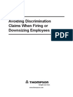 Avoiding Discrimination Claims When Firing or Downsizing Employees