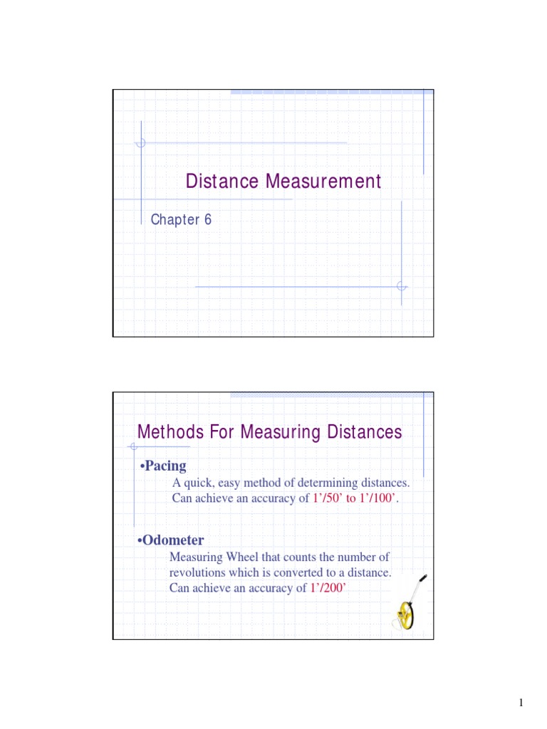Methods for Measuring Distances.pdf Surveying Scientific Observation