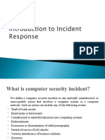 Computer Security Incident Response Methodology