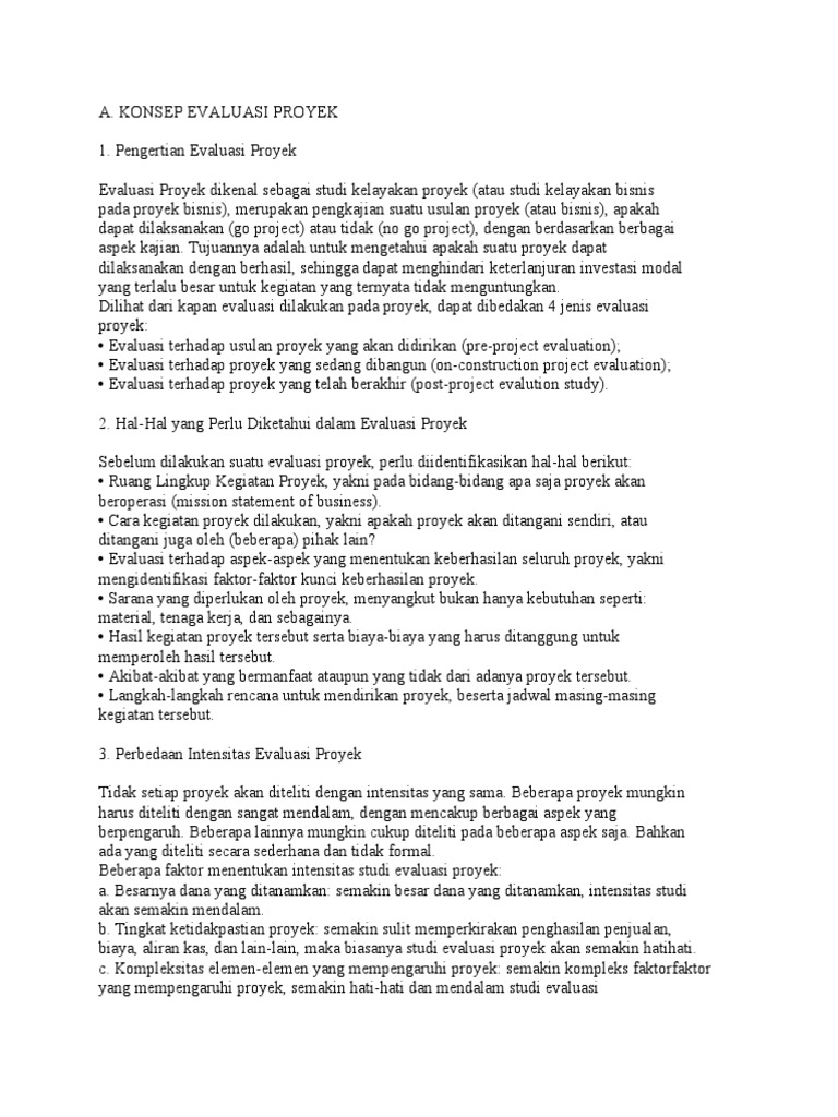 Evaluasi Proyek Pdf