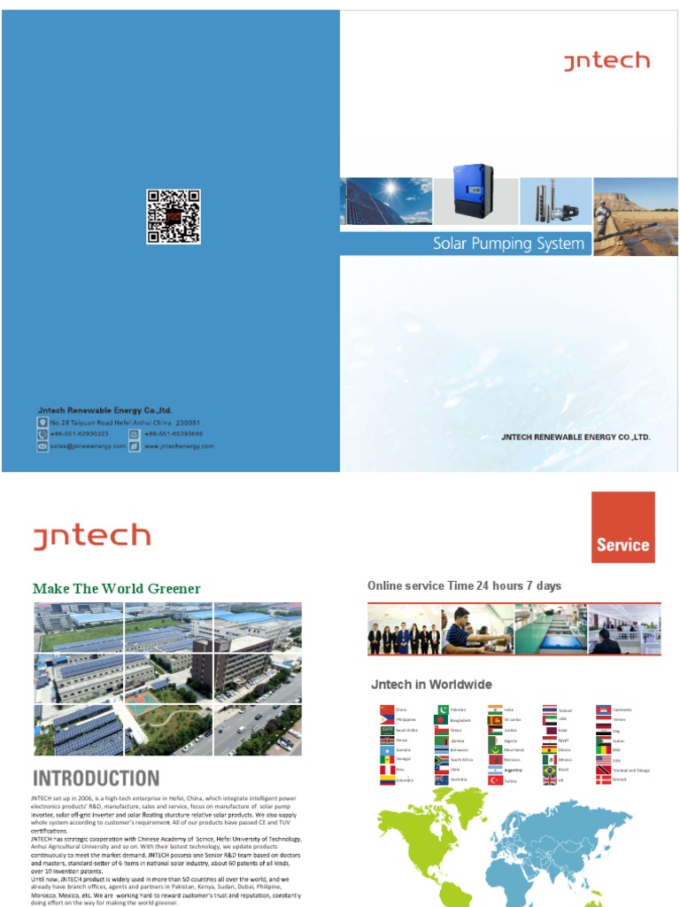 Jntech Solar Pump System Pdf Business