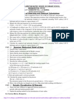 11th Chemistry Important 5 Marks Questions