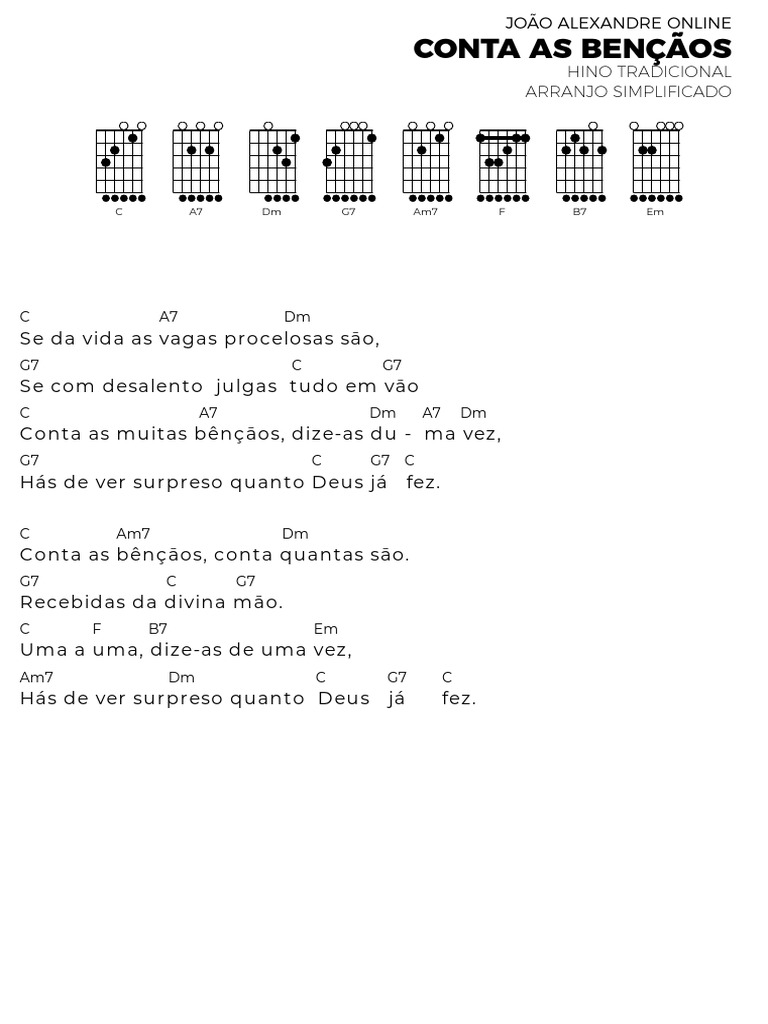 Conta As Bençãos Material De Apoio Pdf