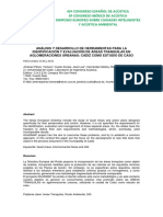 Análisis y Desarrollo de Herramientas para La Identificación y Evaluación de Áreas Tranquilas en Aglomeraciones Urbanas: Cádiz Como Estudio de Caso