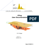 VPmg User Documentation Report Overview