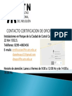 Contacto Certificacion de Oficios Utn FRN