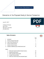 Handy & Harman Transaction Evaluation