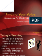 Finding your voice