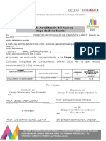 Acta de Acreditación Etapa de Zona Escolar