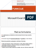 Excel Funkcije Kratko Uputstvo PDF