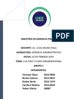 Cultura y Clima Organizacional, Grupo 1..pdf
