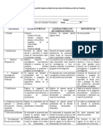 Rúbrica de Protocolo de Investigación