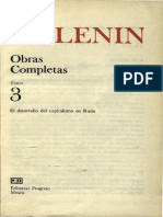 Obras Completas. Tomo 3 (El Desarrollo Del Capitalismo en Rusia) - Vladimir I. Lenin PDF
