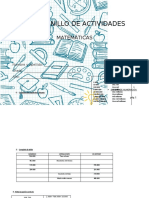 Cuadernillo de actividades de matemáticas