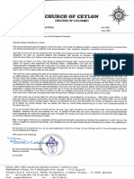 Ceylon Coronavirus Pastoral Letter 2020.03.21