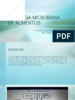 Módulo 2. ECOLOGIA MICROBIANA DE ALIMENTOS