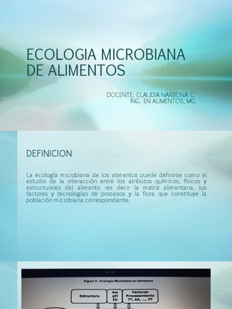 Ecología Microbiana en Alimentos | PDF | Microorganismo | Alimentos