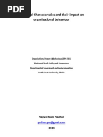 Download Biological Characteristics and their influence in organisational behavior by Prazwal Mani Pradhan SN45280677 doc pdf
