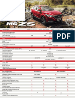 Nueva Ficha Tecnica Carta MG ZS Mejor Marca