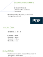 Clasificación de Los Pacientes Totalmente Desdentados