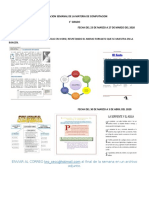 Planeacion Semanal de La Materia de Computacion