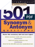 501-SynonymsAntonyms