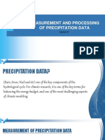 Measurement and Processing of Precipitation Data