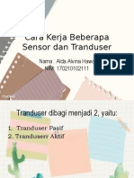 Cara Kerja Sensor dan Tranduser