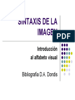Dondis La Sintaxis de La Imagen Cap 1 2 3 DIAPO