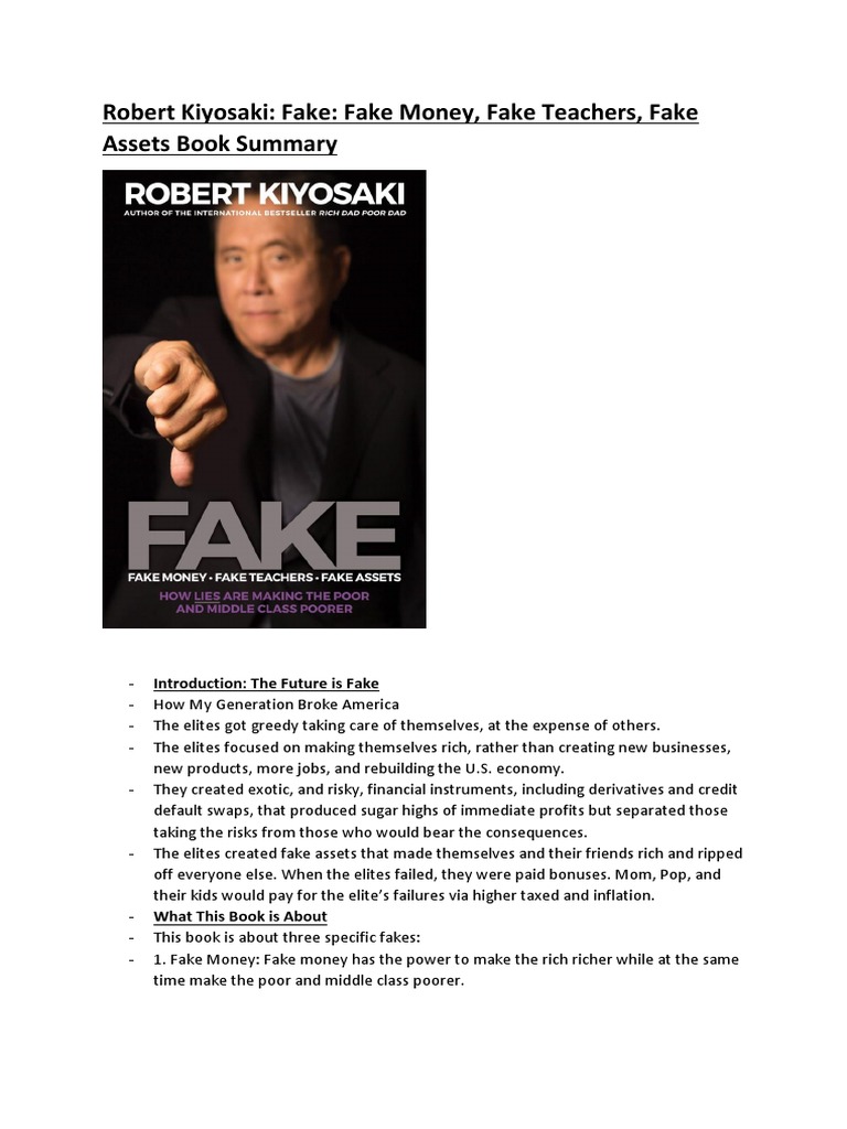 Analyzing Robert Kiyosaki: Exposing Fake Book Summaries