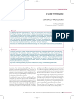 Acte Veterinaire PDF