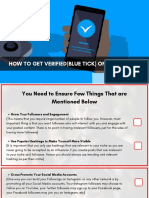 How To Get Verified (Blue Tick) On Instagram PDF